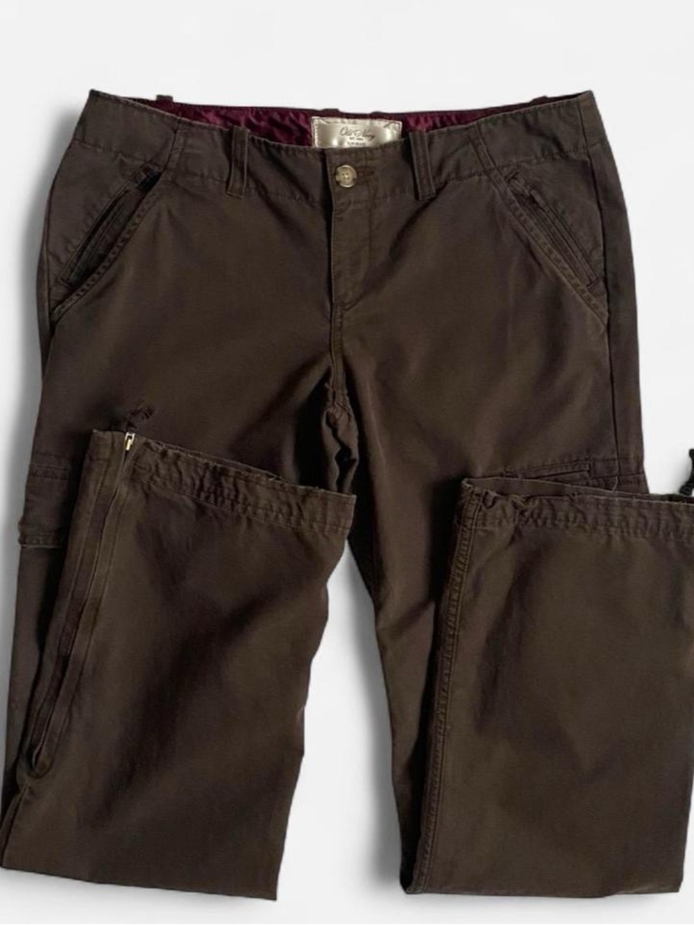 Vintage Y2K brown low rise cargo pants